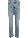 Polo Ralph Lauren Straight Trousers With Five Pockets And Belt Loops In Blue