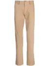 Polo Ralph Lauren Slim-cut Stretch-cotton Trousers In Brown
