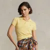 Polo Ralph Lauren Slim Fit Cashmere Polo Shirt In Yellow