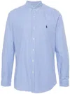 Polo Ralph Lauren Custom Fit Shirt In Blue