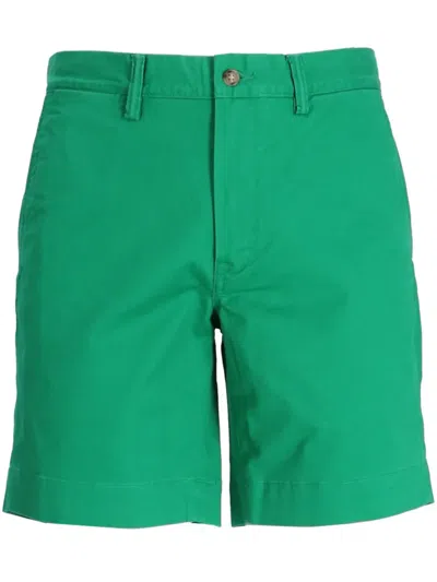 Polo Ralph Lauren Cotton Blend Straight Cut China Shorts In Green