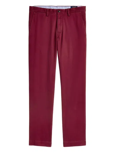 Polo Ralph Lauren Slim-fit Chino Trousers In Red