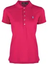 Polo Ralph Lauren Slim Fit Cotton Piqué Polo Shirt In Pink & Purple