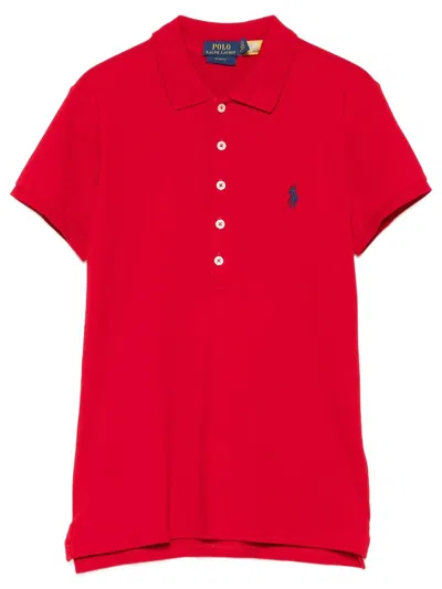 Polo Ralph Lauren Slim Fit Cotton Piqué Polo Shirt In Red