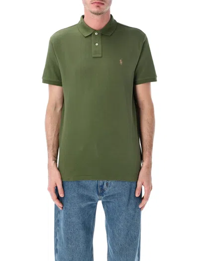 Polo Ralph Lauren Slim Fit Cotton Piqué Polo - Size L In Green