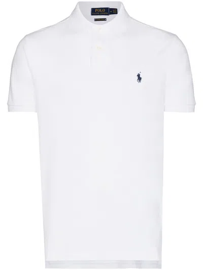 Polo Ralph Lauren Slim Fit Cotton Piqué Polo - Size L In White