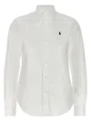 Polo Ralph Lauren Slim-fit Cotton Poplin Shirt With Logo Embroidery In White