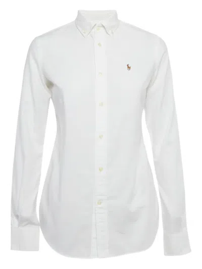 Pre-owned Polo Ralph Lauren Slim-fit Cotton Shirt In White