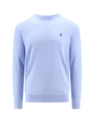 Polo Ralph Lauren Slim Fit Cotton Sweater In Blue