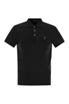 Polo Ralph Lauren Men's Slim Fit Short Sleeve Polo Shirt In Black