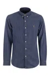 Polo Ralph Lauren Slim Fit Denim Sport Shirt In Blue