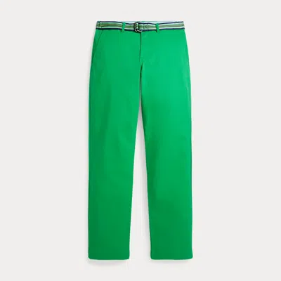 Polo Ralph Lauren Kids' Slim Fit Flex Abrasion Twill Pant In Stem