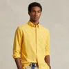 Polo Ralph Lauren Slim Fit Garment-dyed Oxford Shirt In Yellow