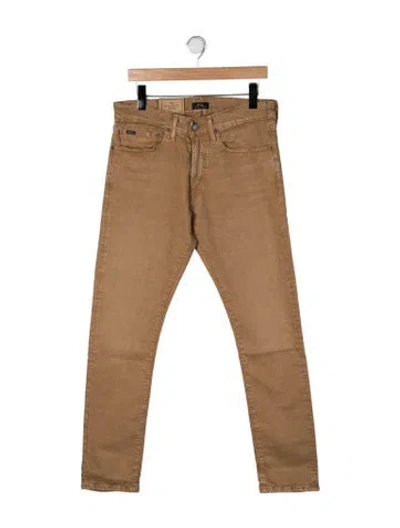 Pre-owned Polo Ralph Lauren Slim Fit Jeans In Brown