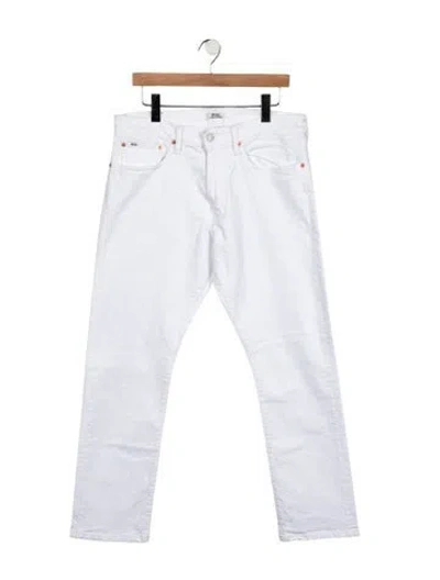 Pre-owned Polo Ralph Lauren Slim Fit Jeans In White