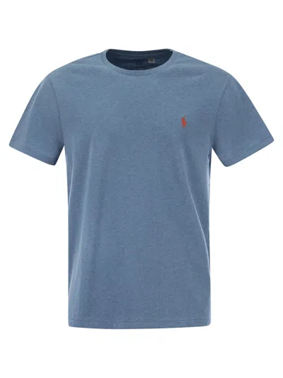 Polo Ralph Lauren Slim-fit Jersey T-shirt T-shirt In Blue