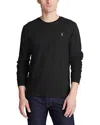 Polo Ralph Lauren Tonal Icon Logo Cotton Knit Sweater In Black In Black
