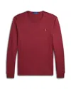 Polo Ralph Lauren Slim Fit Long Sleeve Tee In Red