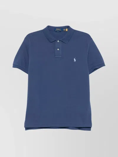 Polo Ralph Lauren Slim Fit Mesh Polo Shirt In Blue