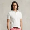 Polo Ralph Lauren Slim Fit Mesh Polo Shirt In White