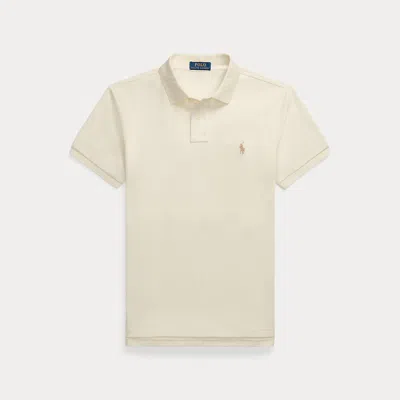 Polo Ralph Lauren Slim Fit Mesh Polo Shirt In Neutral