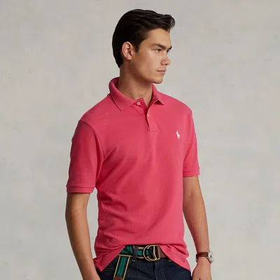 Polo Ralph Lauren Slim Fit Mesh Polo Shirt In Pink