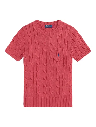 Polo Ralph Lauren Slim Fit Mini Polo With Embroidered Detail In Red