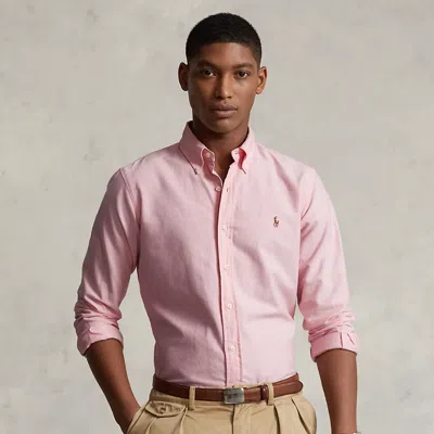 Polo Ralph Lauren Slim Fit Oxford Shirt In Pink