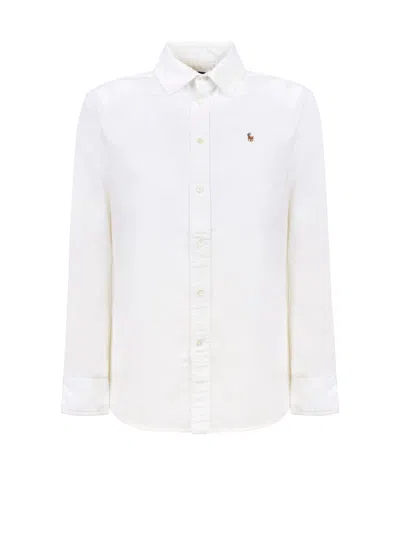 Polo Ralph Lauren Slim Fit Oxford Shirt In White