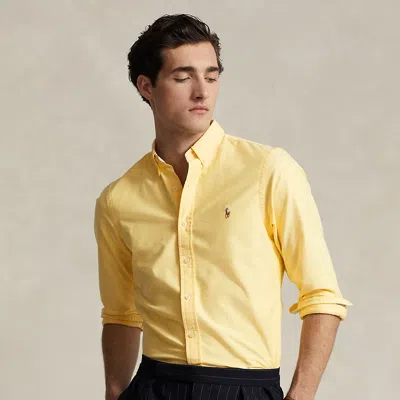 Polo Ralph Lauren Slim Fit Oxford Shirt In Yellow