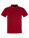 Polo Ralph Lauren Classic Fit Mesh Polo Shirt In Red