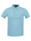 Polo Ralph Lauren Slim-fit Pique Polo Shirt In Blue