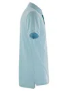 Polo Ralph Lauren Slim-fit Pique Polo Shirt In Light Blue