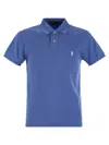 Polo Ralph Lauren Logo Polo Shirt In Blue