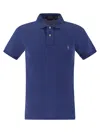 Polo Ralph Lauren Polo Slim En Coton Piqué In Royal Blue