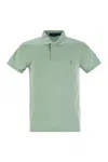 Polo Ralph Lauren Slim-fit Pique Polo Shirt In Water Green