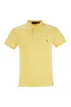 Polo Ralph Lauren Slim-fit Pique Polo Shirt In Yellow