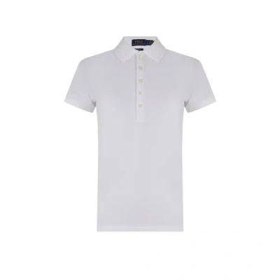 Polo Ralph Lauren Slim Fit Polo In Blended Cotton In White