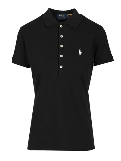 Polo Ralph Lauren Slim Fit Polo Shirt Black