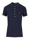 Polo Ralph Lauren Julie Polo Shirt With Logo In Purple