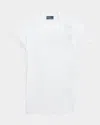 Polo Ralph Lauren Slim Fit Ribbed Cotton Tee In White