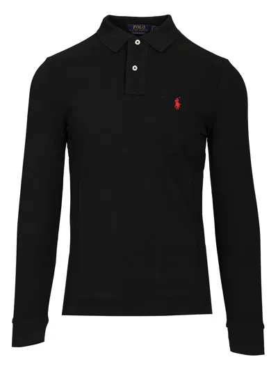 POLO RALPH LAUREN SLIM FIT SHIRT POLO SHIRT BLACK