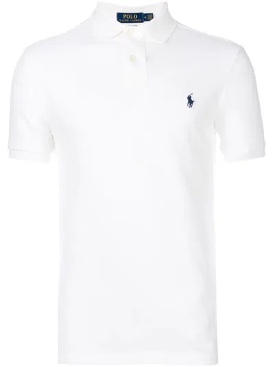 Polo Ralph Lauren Slim Fit Short Sleeve Knit Polo In White
