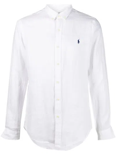 Polo Ralph Lauren Slim Fit Sport Shirt In White