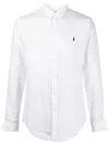 Polo Ralph Lauren Polo Pony-embroidered Long-sleeve Shirt In White