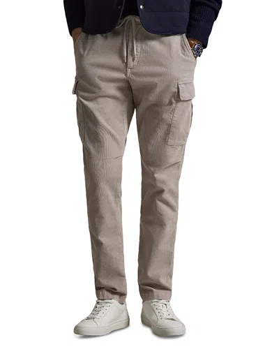 Polo Ralph Lauren Slim Fit Stretch Corduroy Cargo Pants In Gray