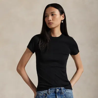 Polo Ralph Lauren Slim Fit Stretch Cotton Tee In Polo Black