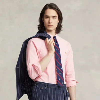 Polo Ralph Lauren Slim Fit Stretch Oxford Shirt In Pink