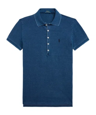 Polo Ralph Lauren Slim Fit Stretch Polo Shirt In Blue
