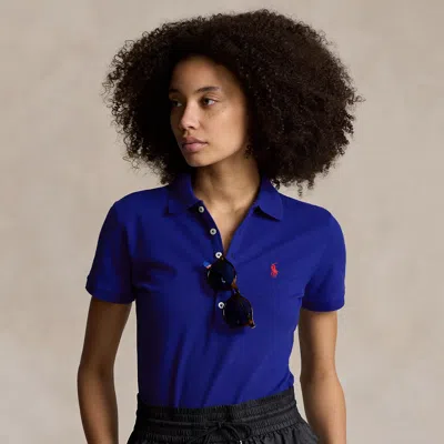 Polo Ralph Lauren Slim Fit Stretch Polo Shirt In Heritage Royal In Blue